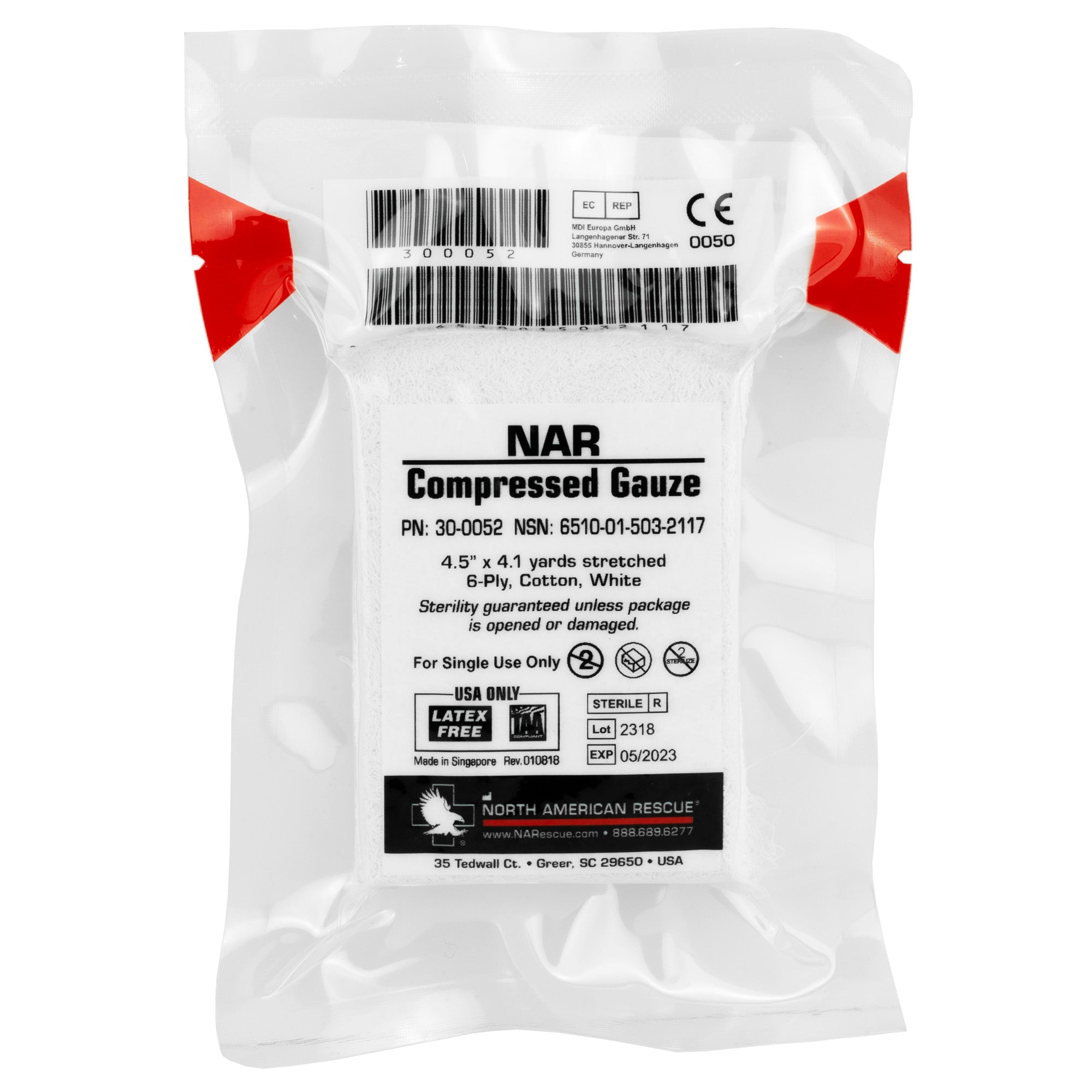 North American Rescue Compressed gauze